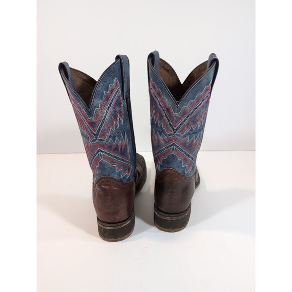 Nocona Women's Hero Nadia Blue Square Toe Western Cowboy Boots Size 8.5 B - Picture 7 of 13